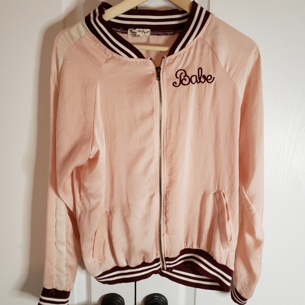 Silky zip up jacket